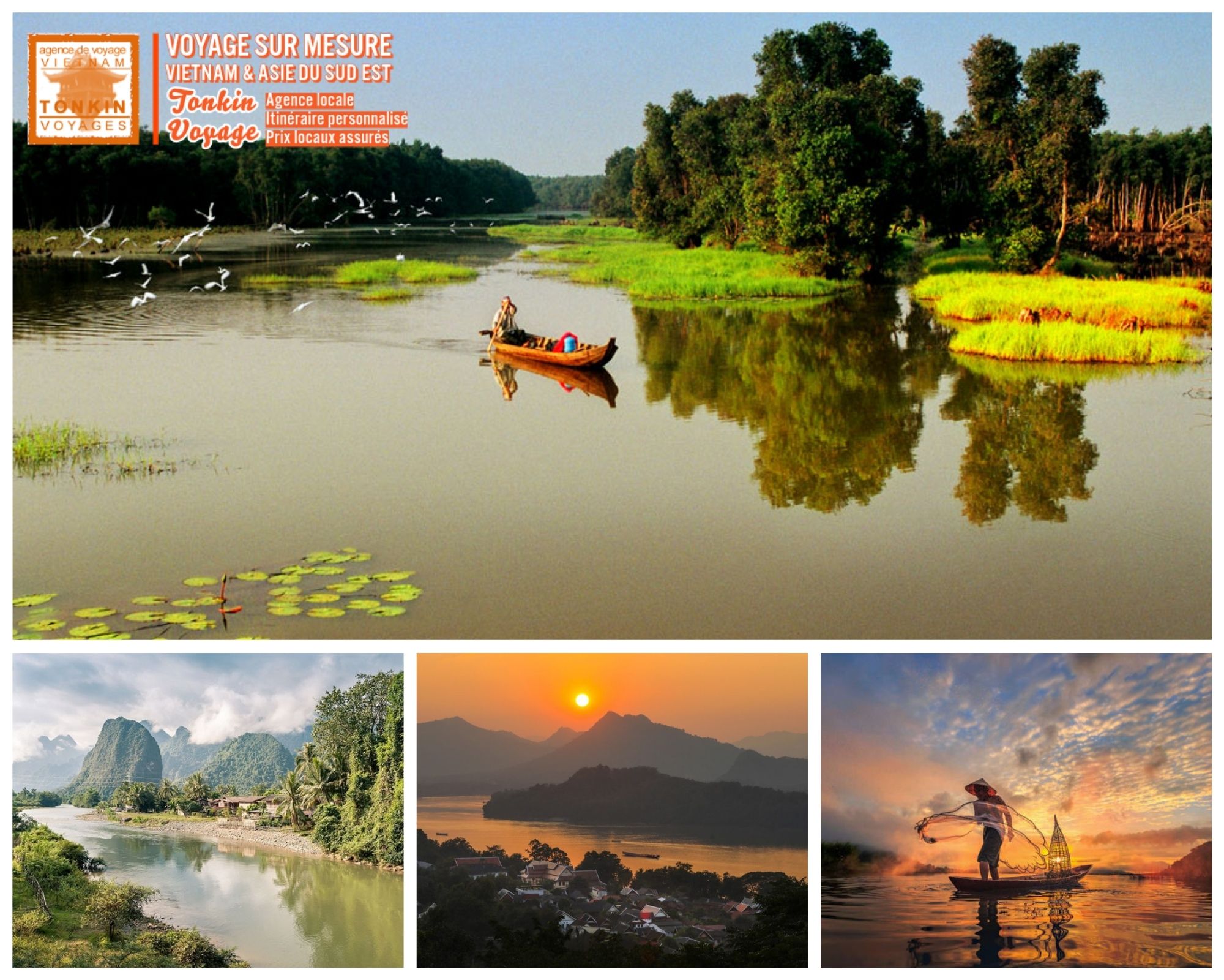 Voyage au fil des fleuves du Vietnam Fleuve M&eacute;kong